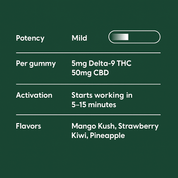 Micro - Dose Delta - 9 THC Gummies - 10moods