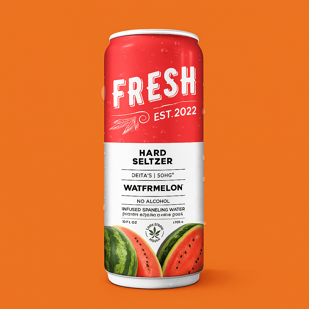 Watermelon | Delta - 9 Hard Seltzer (16oz) - 10moods