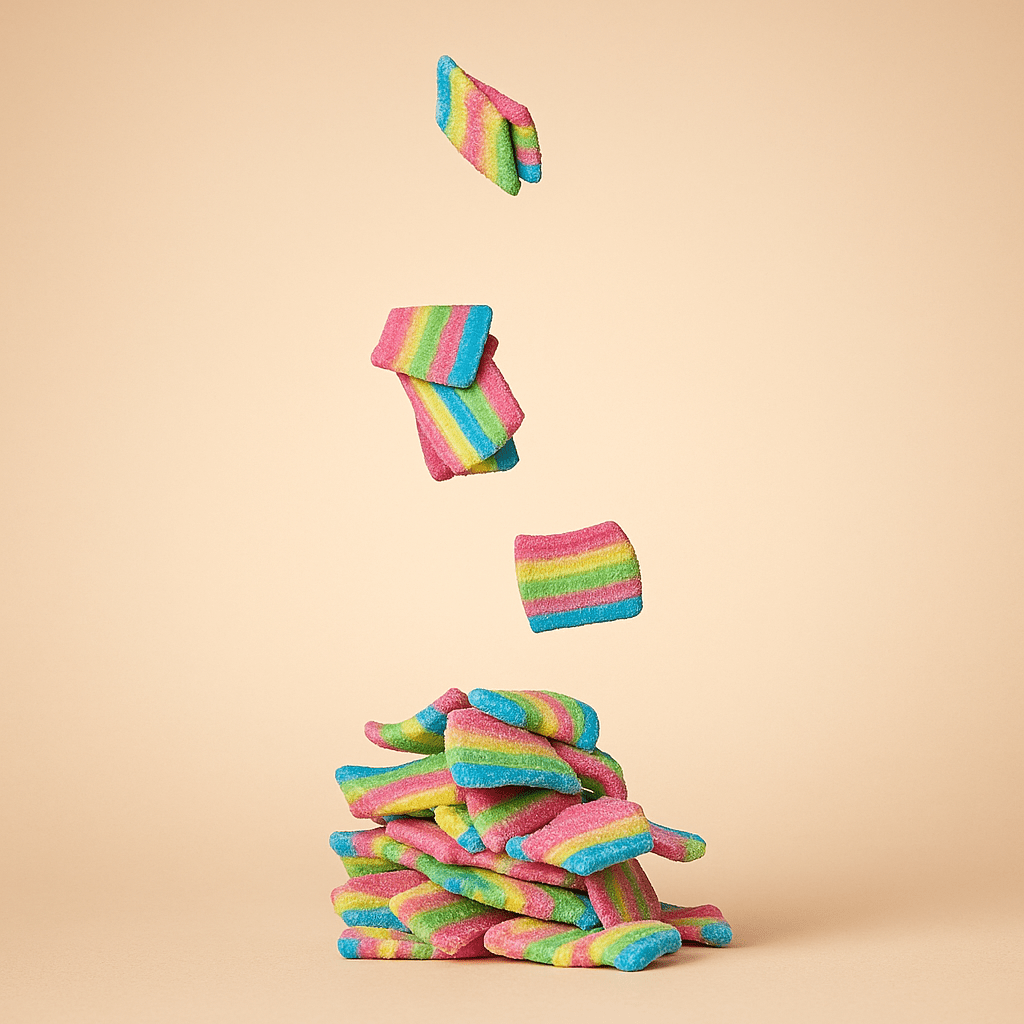 Delta - 9 THC Sour Rainbow Belts - 10moods