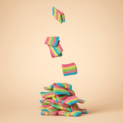 Delta - 9 THC Sour Rainbow Belts - 10moods