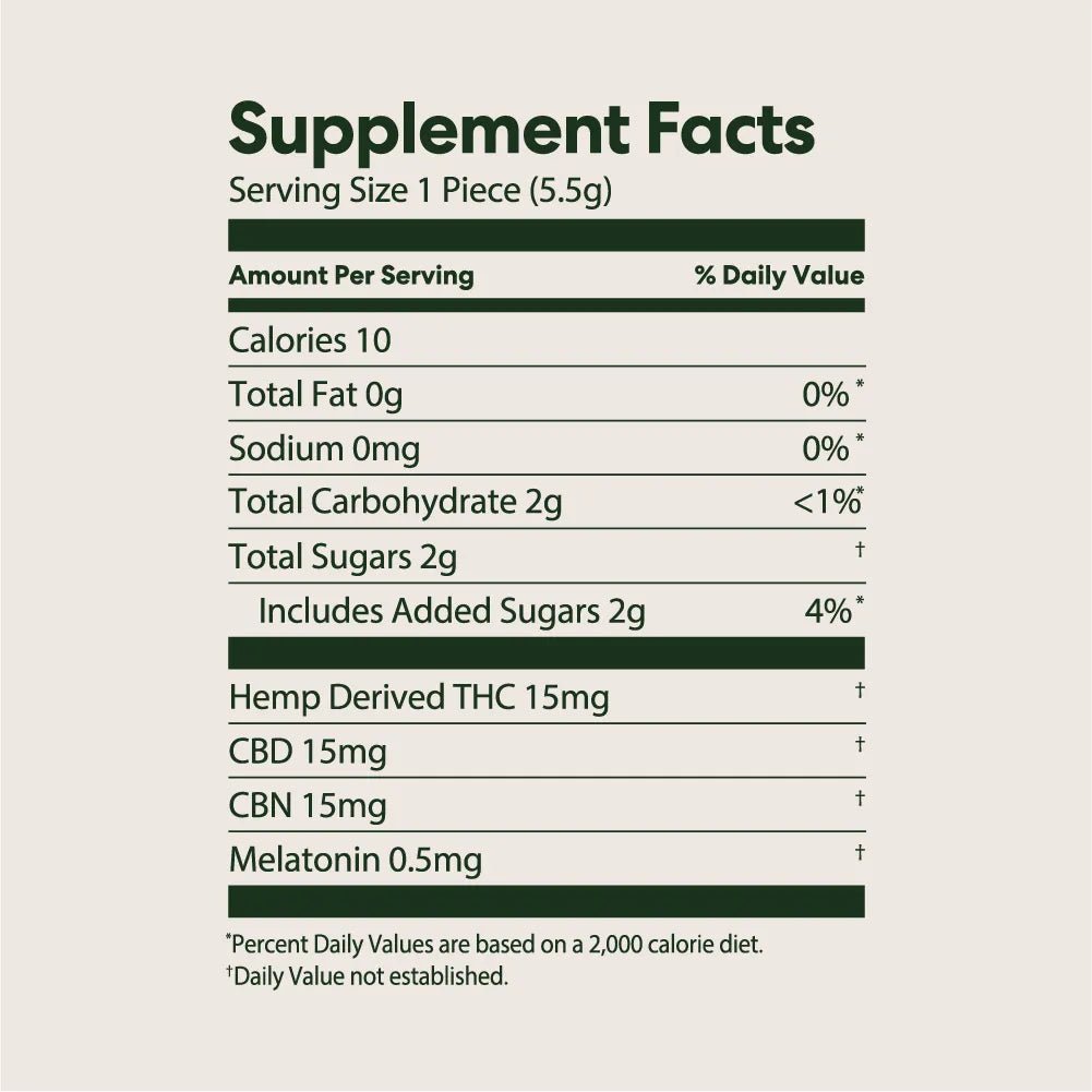 Sleepytime Delta - 9 THC Gummies - 10moods