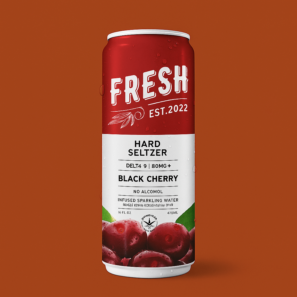 Black Cherry | Delta - 9 Hard Seltzer (16oz) - 10moods