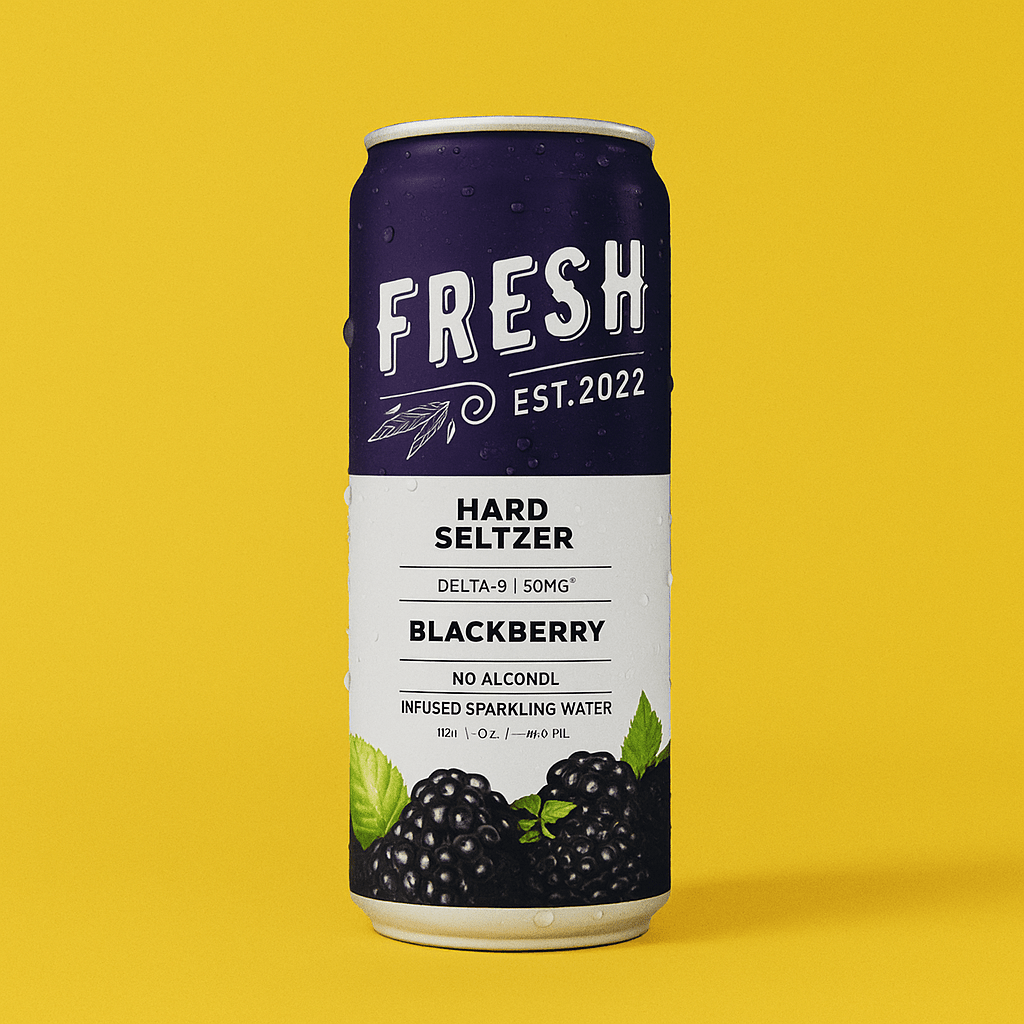 Blackberry | Delta - 9 Hard Seltzer (16oz) - 10moods
