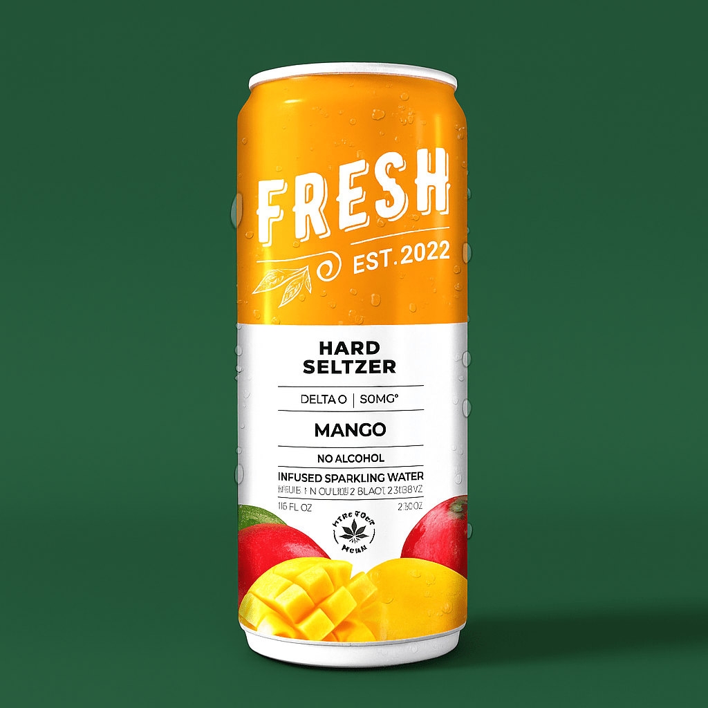 Mango | Delta - 9 Hard Seltzer (16oz) - 10moods